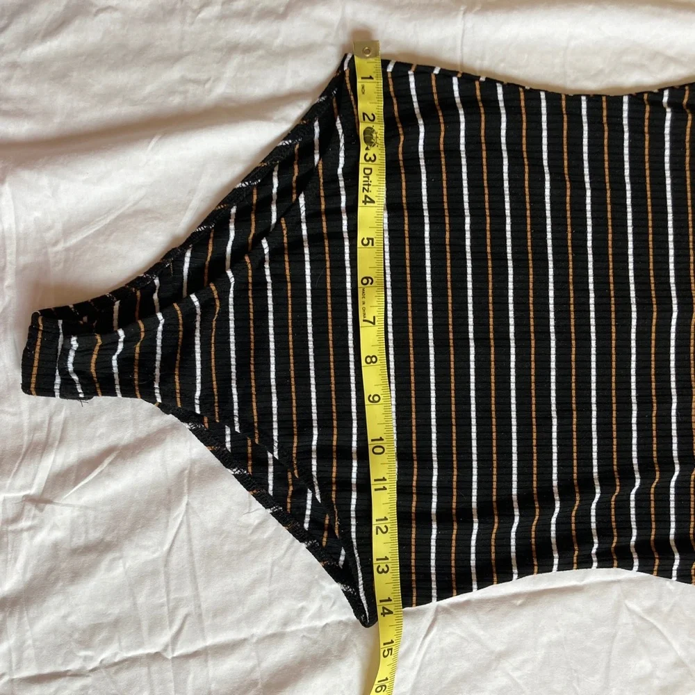 BP Long Sleeve Striped Bodysuit Small - Picture 5 of 9